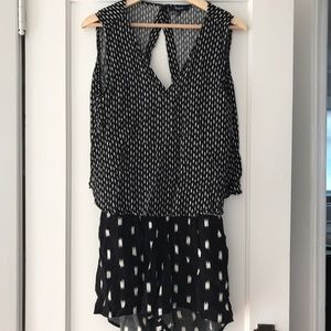 Madewell open back romper. Size small